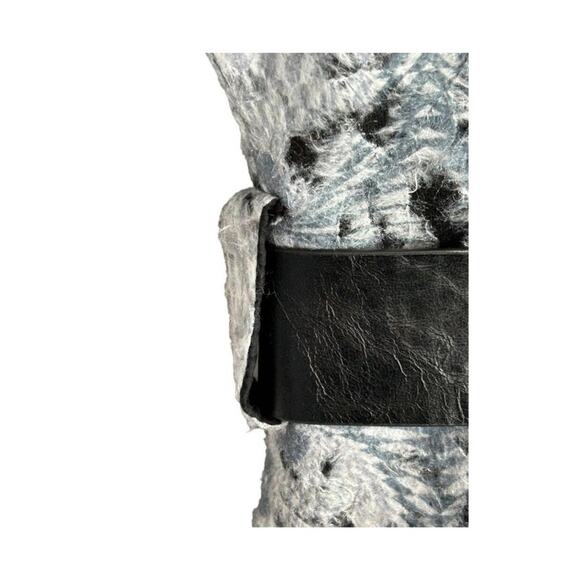 Cartise Ombré Wool Blend Portrait Collar Belted Short Sleeve Jacket Small Blazer - Picture 6 of 16
